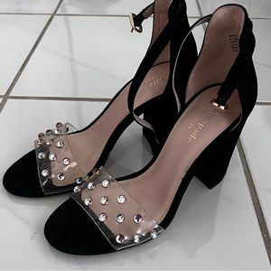 🖤 kate spade rhinestone sandal heels 🖤